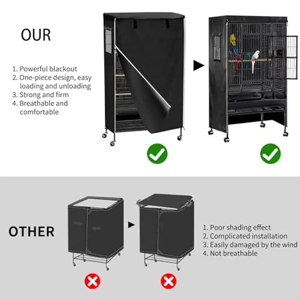 Birdcage Cover Black-Out Tear-Resistant