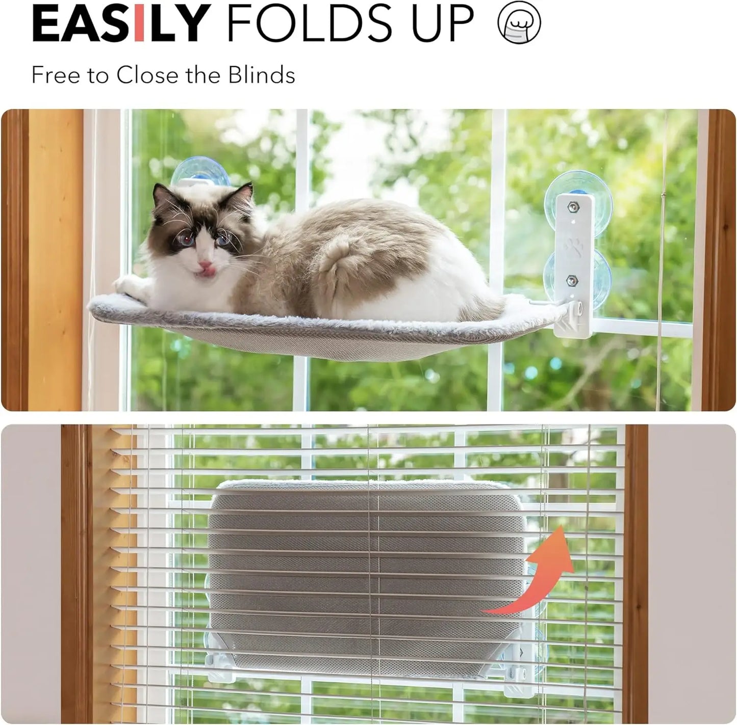Cat Window Perch Foldable Cat Hammock