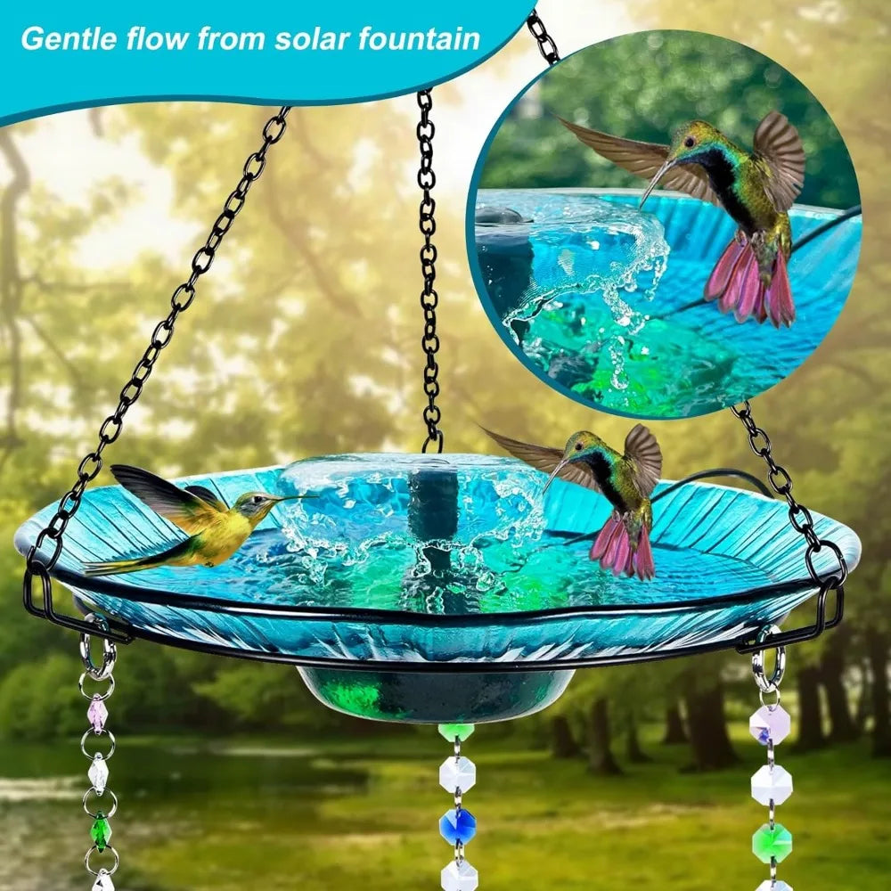 Hummingbird Feeder and Bird Bath