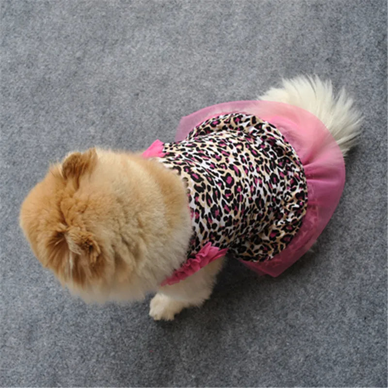 Apparel Summer Dog or cat Cute Dress Pet Small Clothes