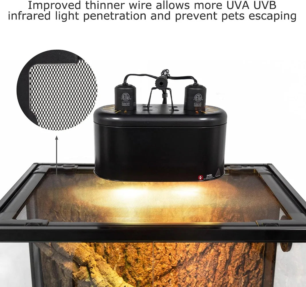 Tempered Glass Reptile Terrarium for Reptile Pets