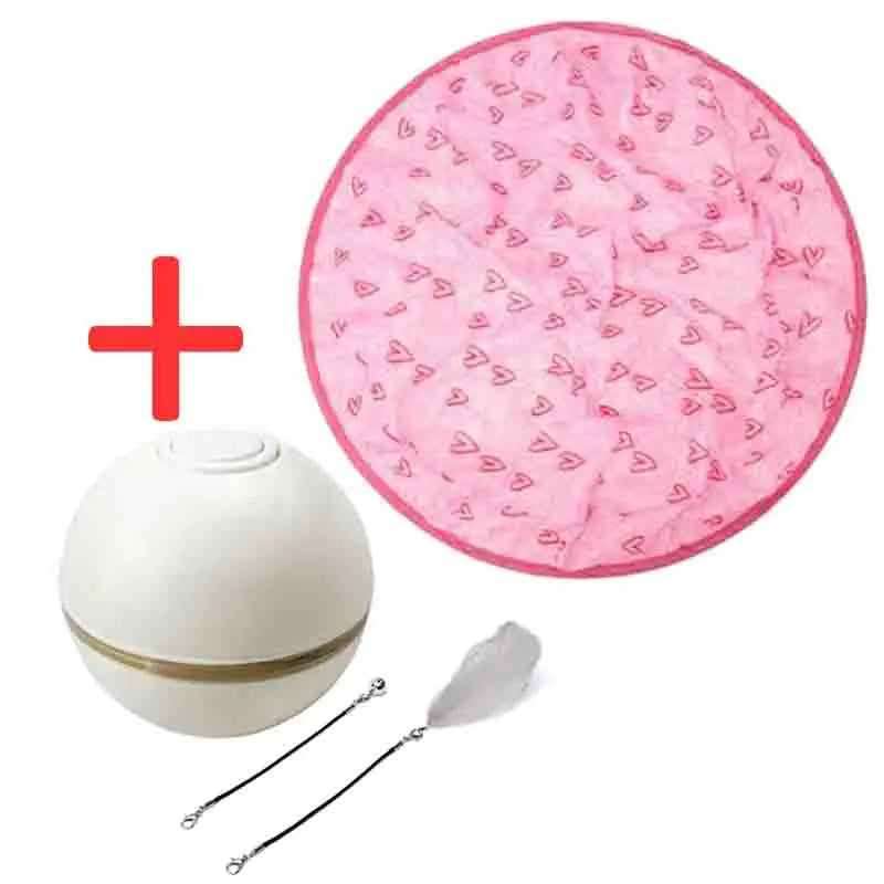 Interactive Cat Toy Automatic Pet Ball Colorful LED Rotating Ball