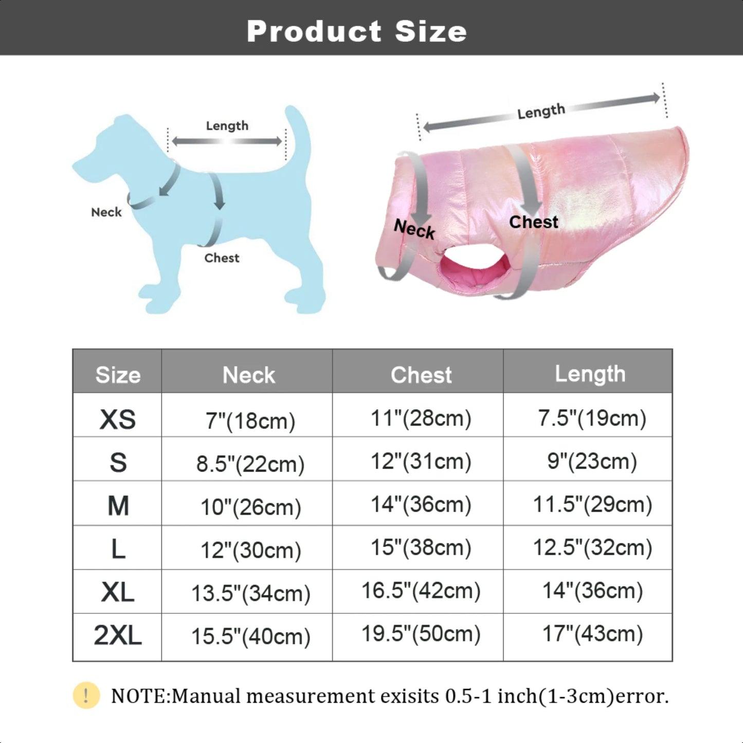 Fashionable and Warm Waterproof Pet Vest Coat