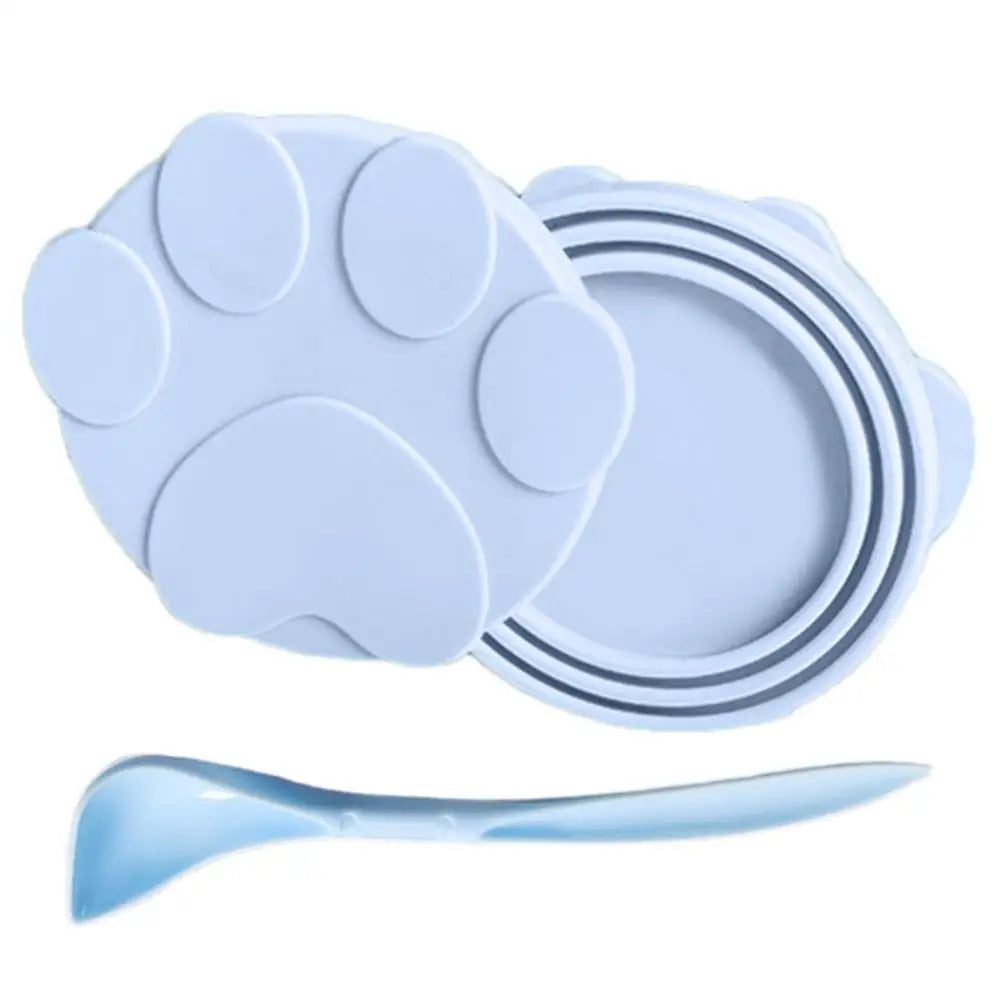 Silicone Can Cover Fruit Can Seal Lids With Spoon For Pet Food