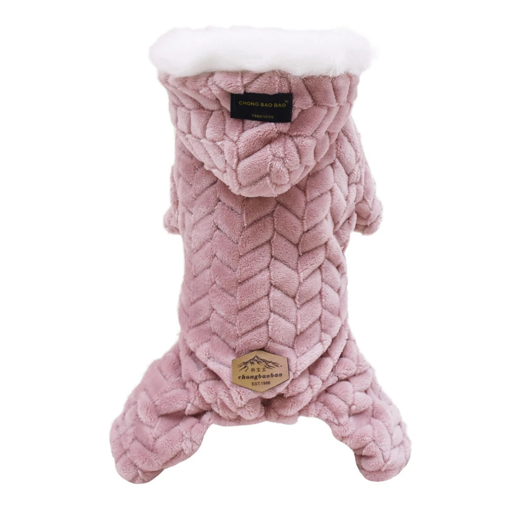 Winter Dog Clothes Warm Pet Jacket Letter Printing