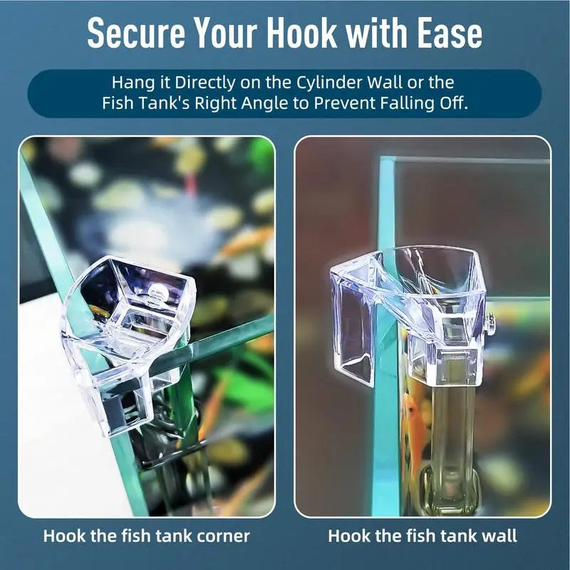 Aquarium Feeding Tube Clear Fish Tank Shrimp Feeder