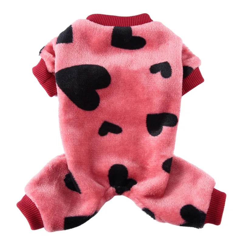 Pet Christmas Pajamas Red Black Buffalo Plaid Jumpsuit Dog Clothes