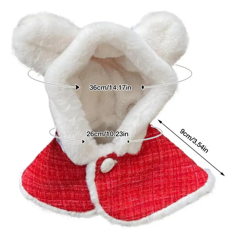 Dog Christmas Costume Christmas Santa Claus Cloak