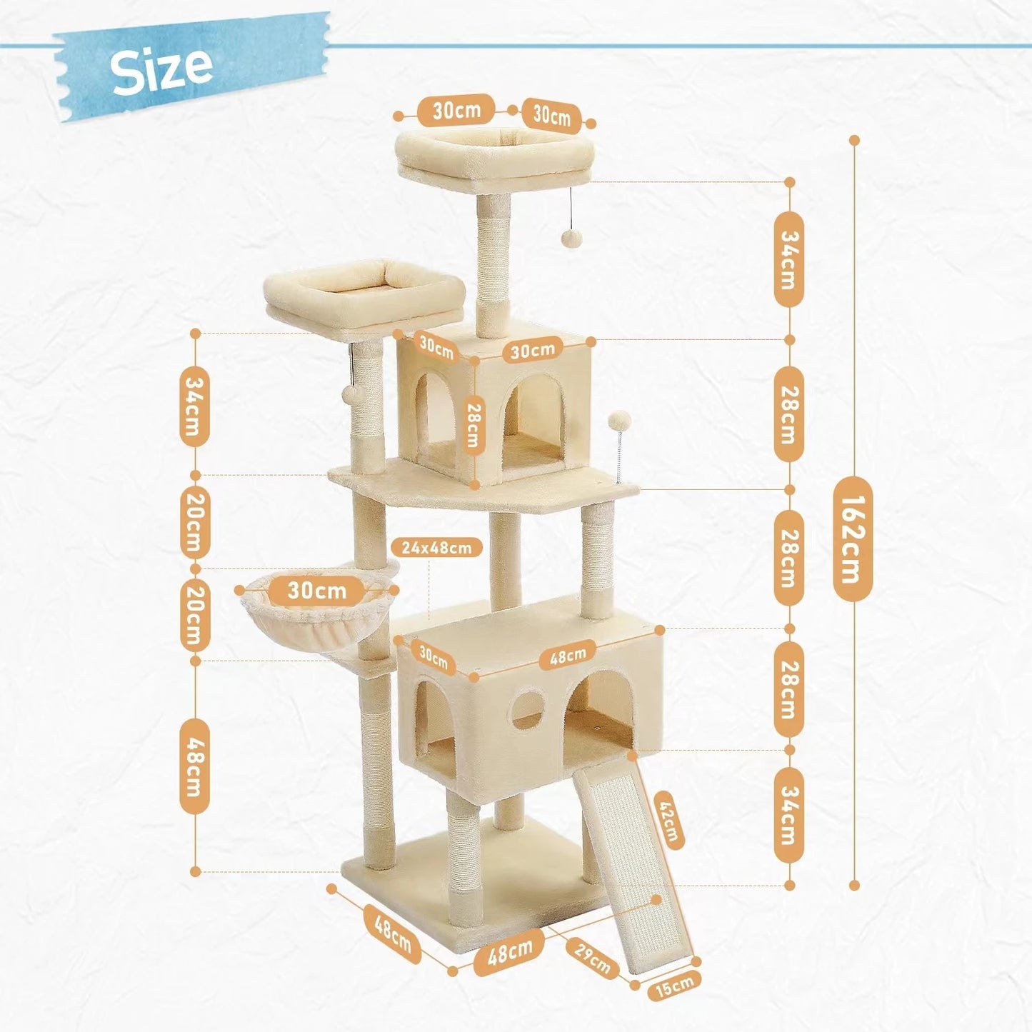 Cat Climbing Frame Scratching Post Tree