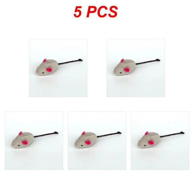 1~40PCS Pet Toy Catnip Mice Plush Mouse Cat Toy