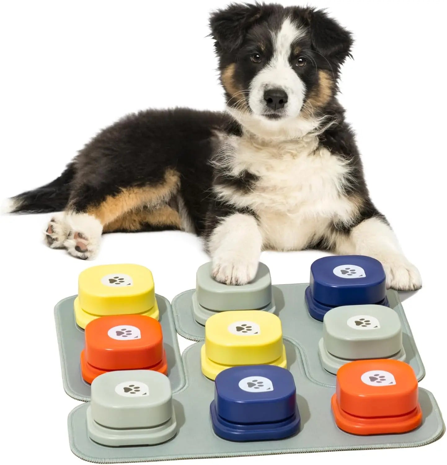 Mewoofun Dog Buttons Rubber Mat Recordable Dog Talking