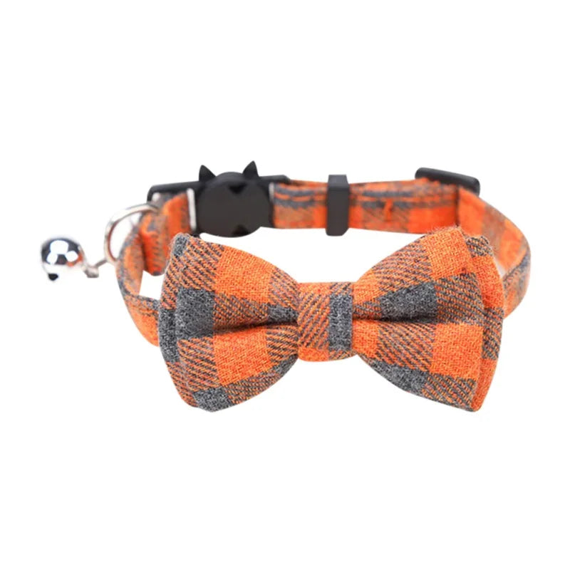 Christmas Dog Or Cat Collar Big Bowknot Holiday Tie Adjustable Neck Strap