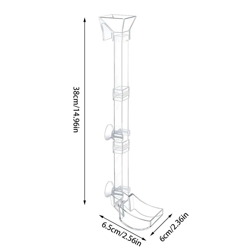 Aquarium Feeding Tube Clear Fish Tank Shrimp Feeder