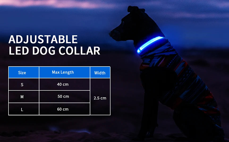 MASBRILL Dog Collar Luminous Pet Collar