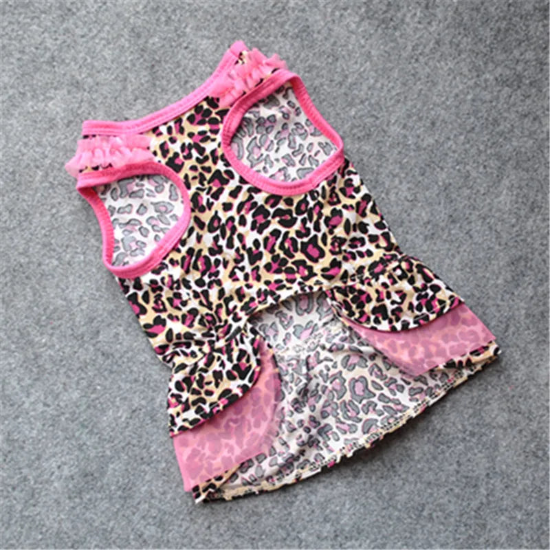 Apparel Summer Dog or cat Cute Dress Pet Small Clothes