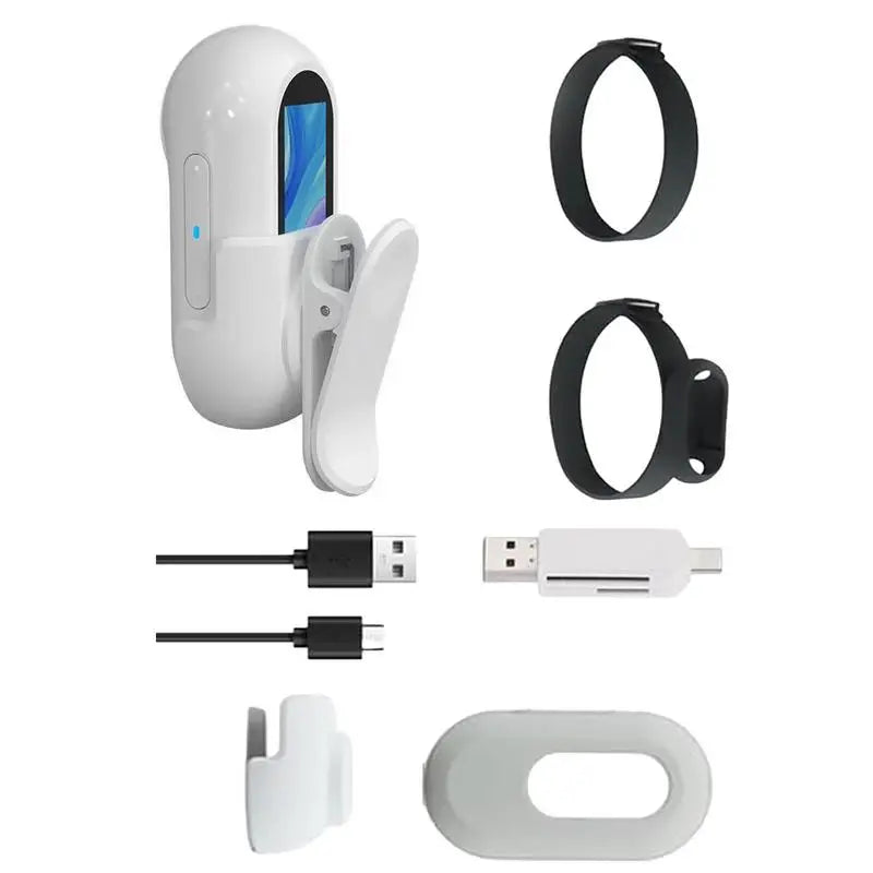 Pet Collar Camera HD 1080p Mini Camera With Screen Video Recording