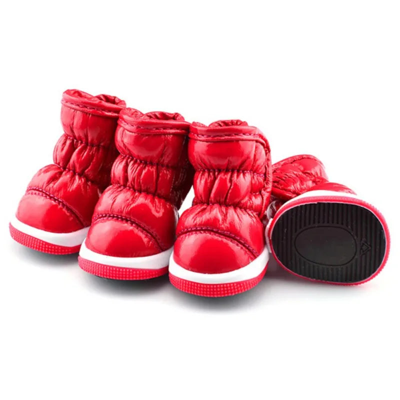 Waterproof Dog Shoes Winter Anti-Slip Booties 4Pcs/Set
