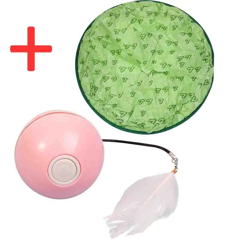 Interactive Cat Toy Automatic Pet Ball Colorful LED Rotating Ball