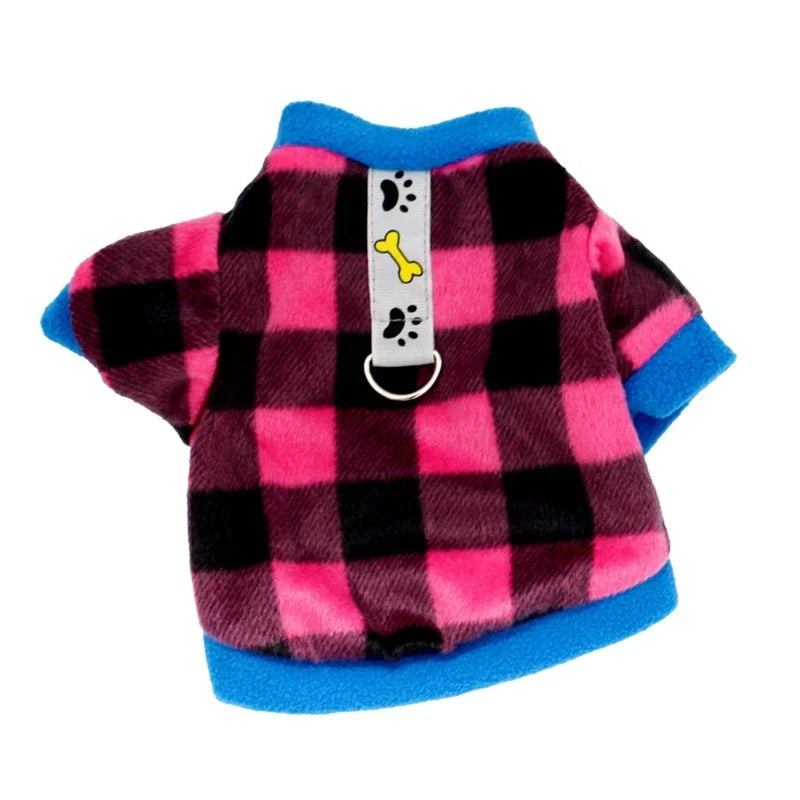 Warm Fleece Dog Or Cat Clothes Winter Pullover