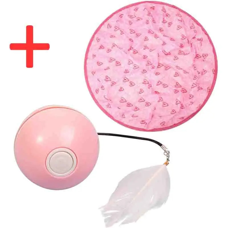 Interactive Cat Toy Automatic Pet Ball Colorful LED Rotating Ball