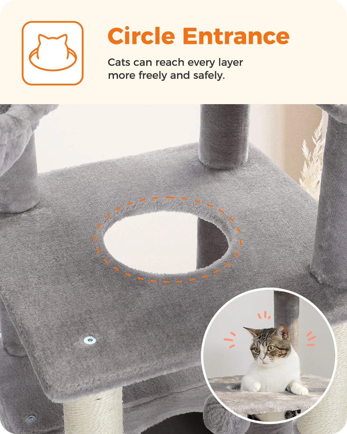 Cat Climbing Frame Scratching Post Tree