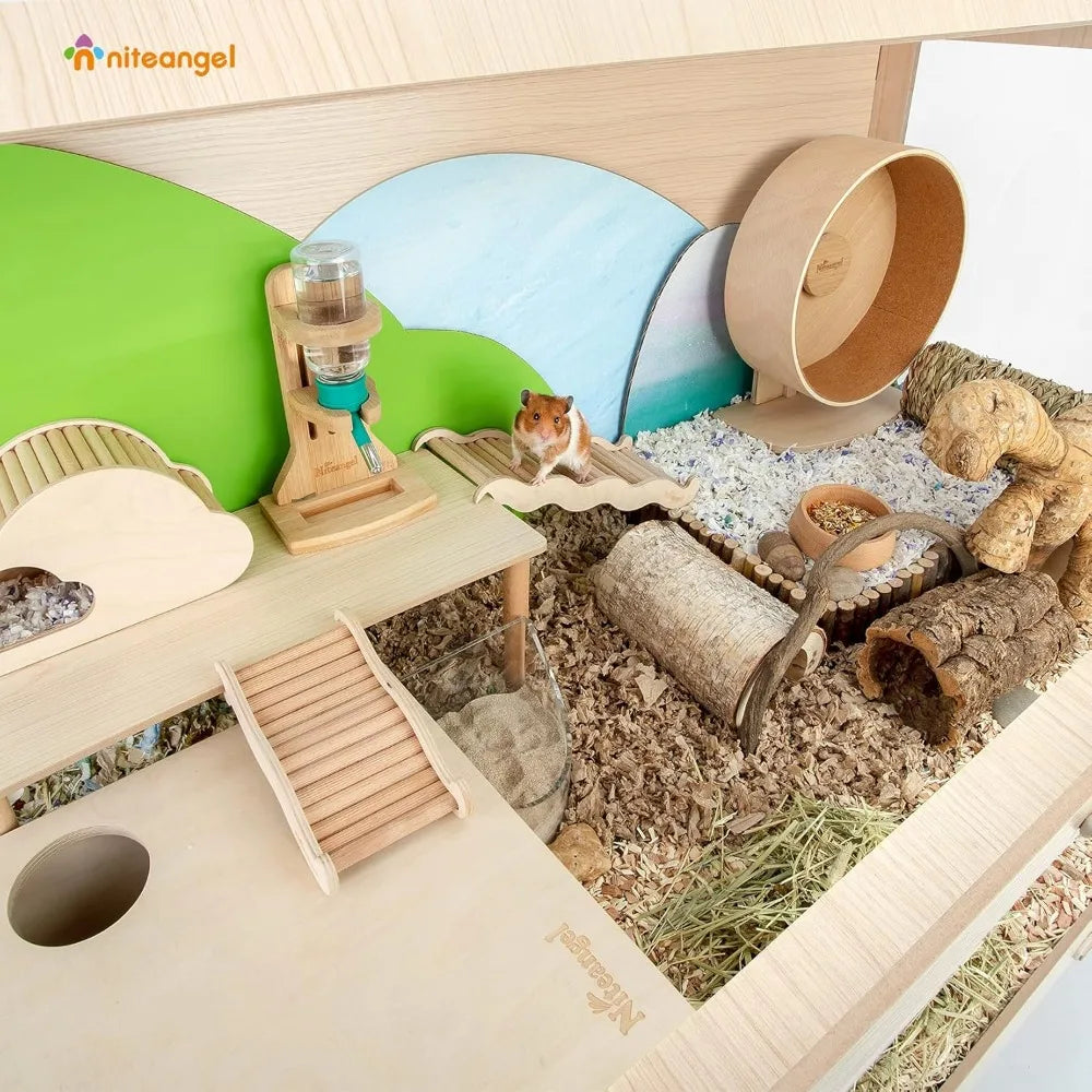 Niteangel Vista Hamster Cage W/Oblique Opening Cage Door