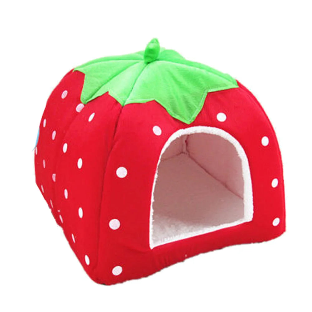 Kennel pets Fashion Cushion home Soft Strawberry