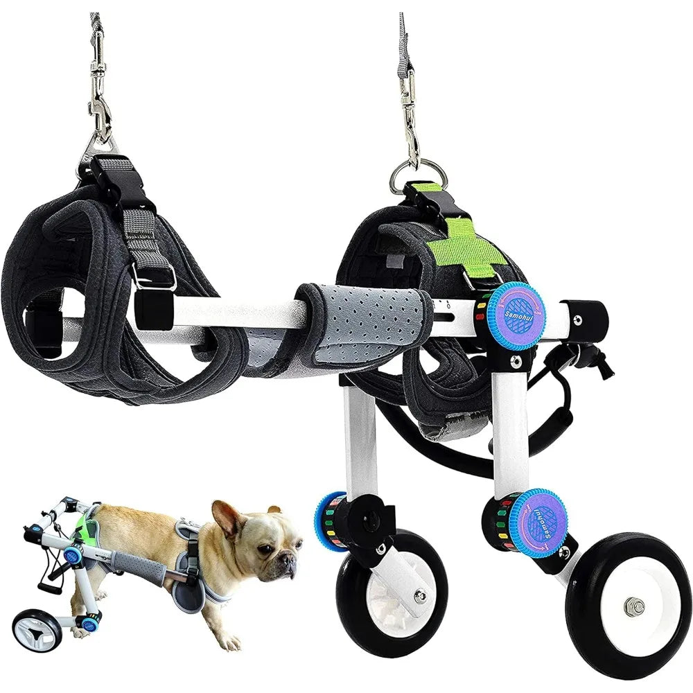 Dog Wheelchair Fordable for Small Pets with Paralyzed Hind,Pet Strollers