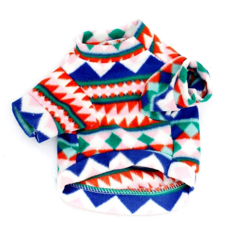 Warm Fleece Dog Or Cat Clothes Winter Pullover