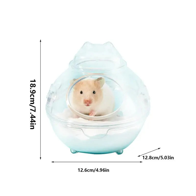 Hamster Sand Bath Container Transparent Hamster Bath