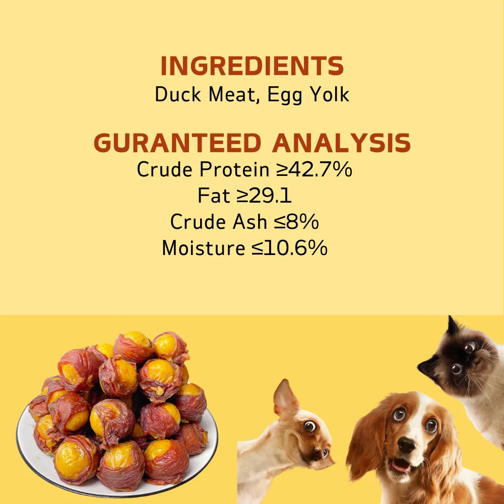 Duck Wrapped Egg Yolk Dog Chews