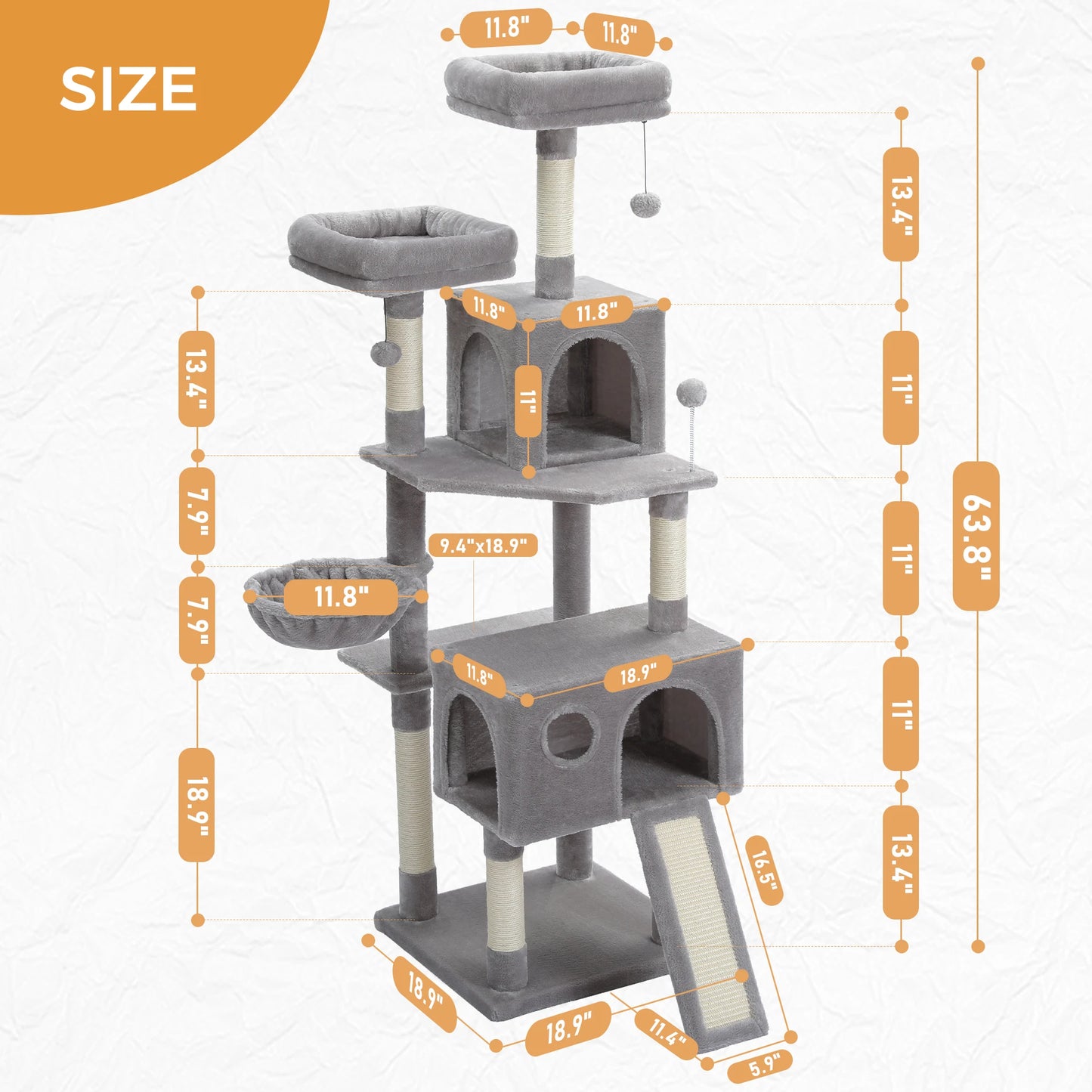 Cat Climbing Frame Scratching Post Tree