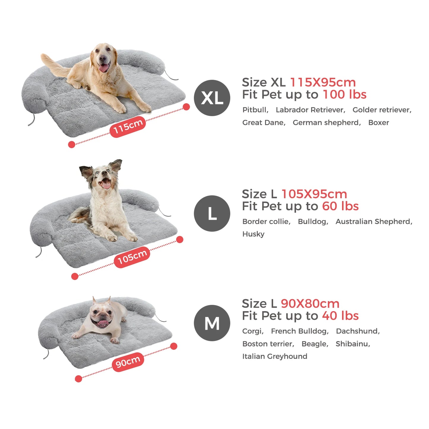 Fluffy Dog Bed Mat Sofa Winter Warm Pet Blanket bed