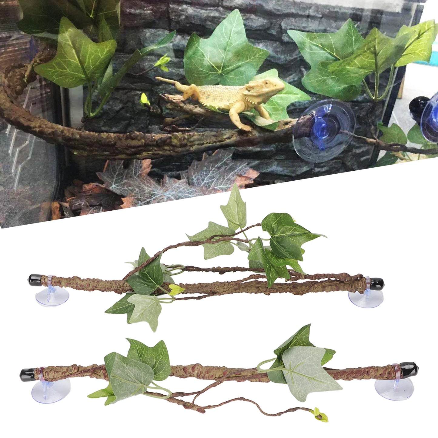 Reptile Corner Branch Terrarium Plant Decoration for Amphibian