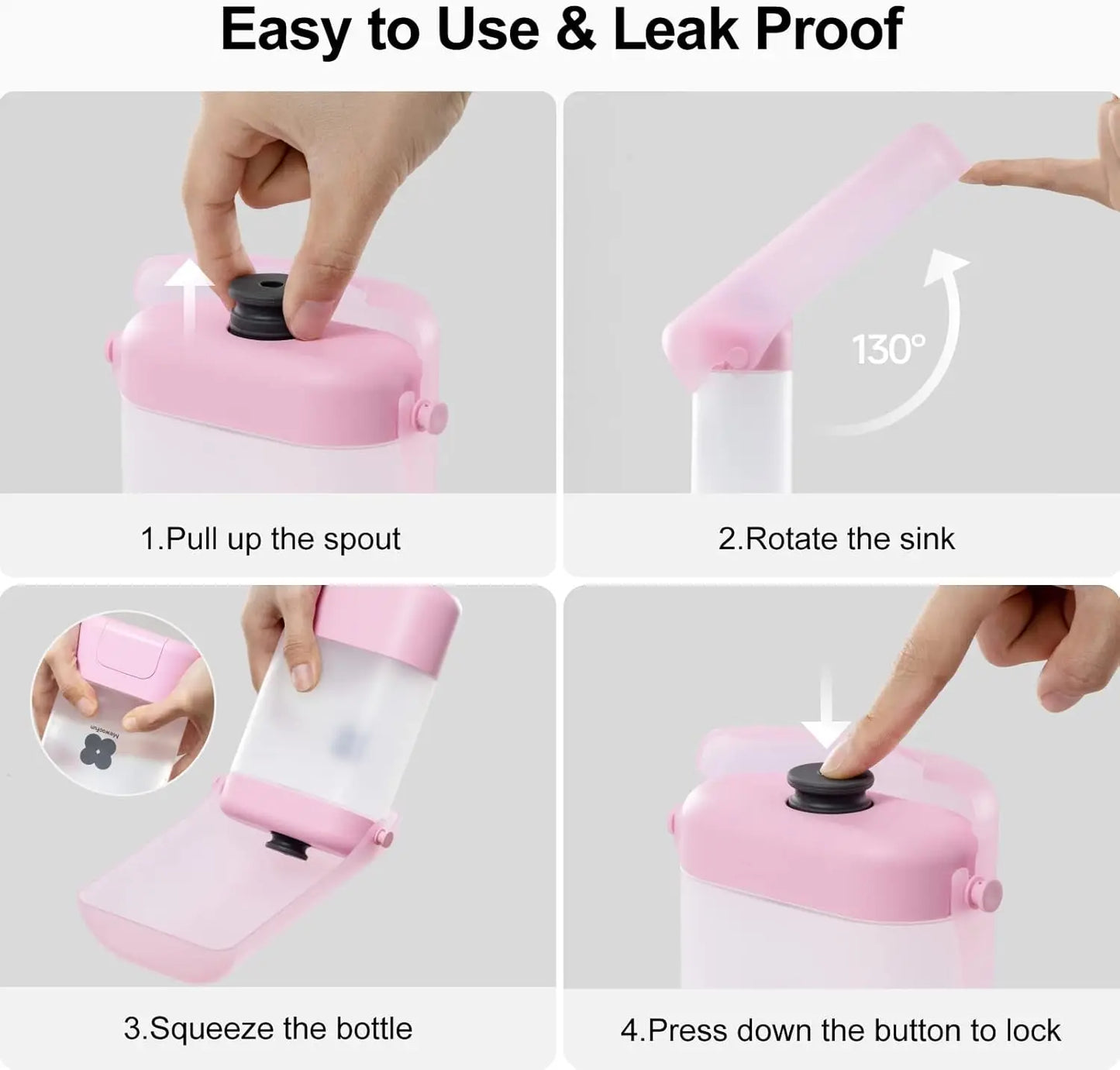 Mewoofun Portable Dog Water Bottle Leak Proof Water Bottle