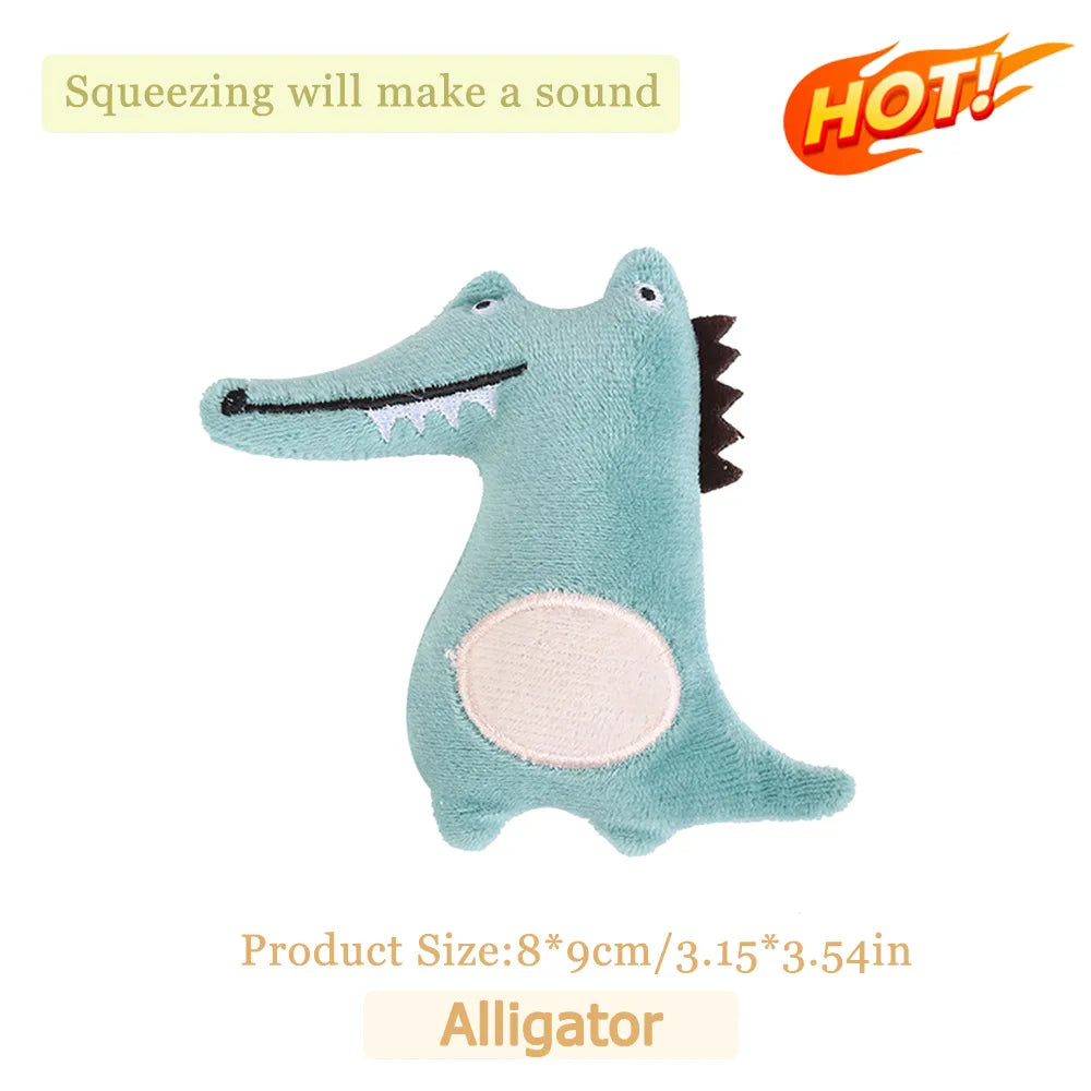 Teeth Grinding Catnip Toys Interactive Plush Cat Toy
