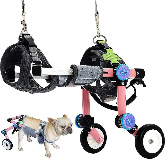 Dog Wheelchair Fordable for Small Pets with Paralyzed Hind,Pet Strollers