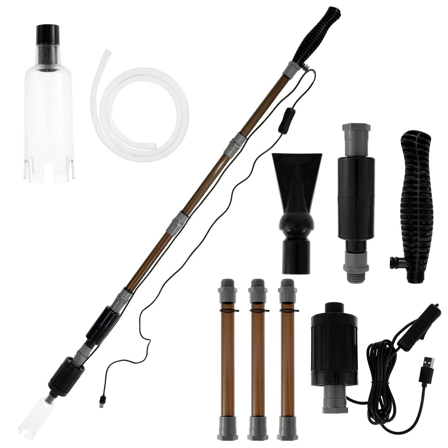 6-in-1 Aquarium Gravel Cleaner Wash Sand Remove Dirt