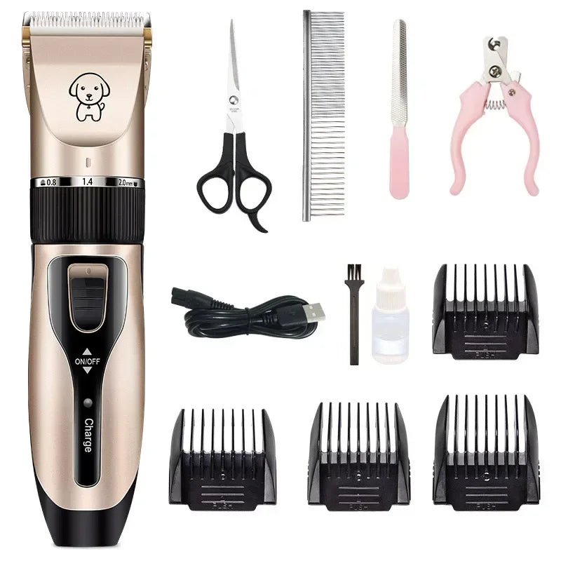 Professional Pet Shaving Dog Hair Trimmer Clipper Rechargeable