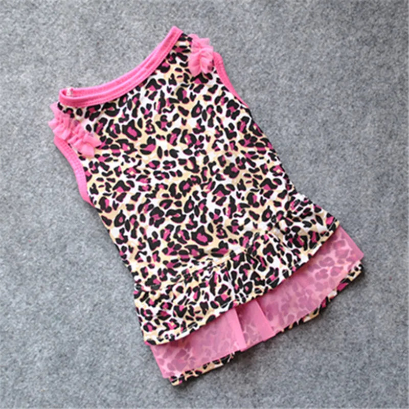 Apparel Summer Dog or cat Cute Dress Pet Small Clothes