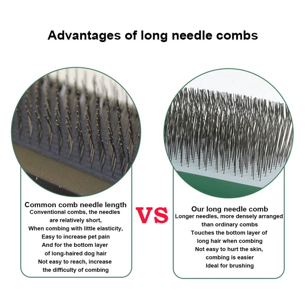 Extra Long Pin Slicker Brush pets