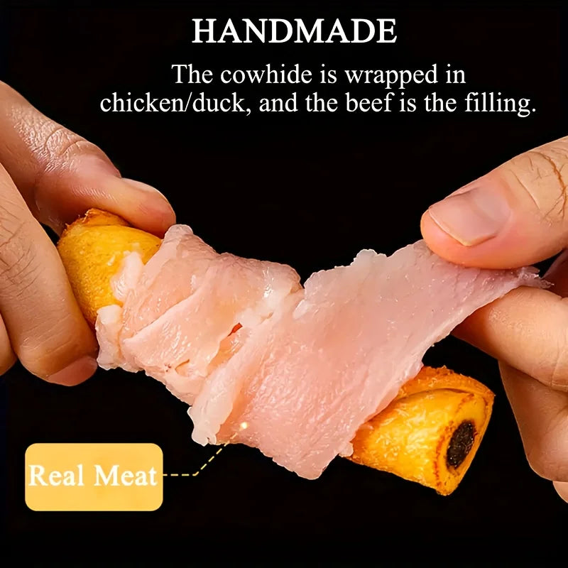 Chicken Wrapped Cowhide Stick