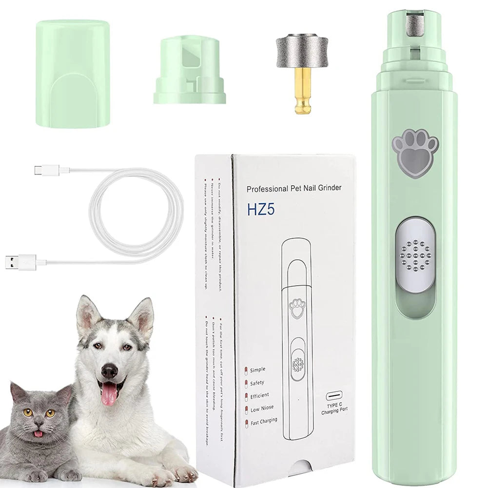 Electric Dog Nail Grinder Pet Nail Clipper USB Rechargeable