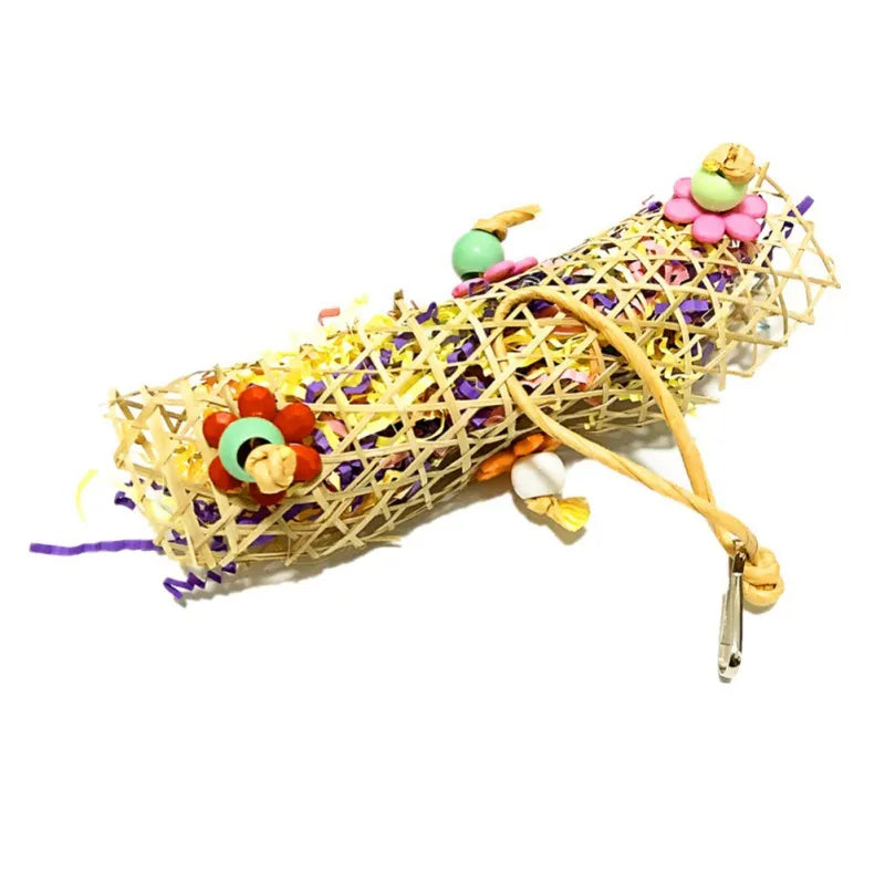 3Pcs Bird Toys Set Colorful Assorted Hanging toys