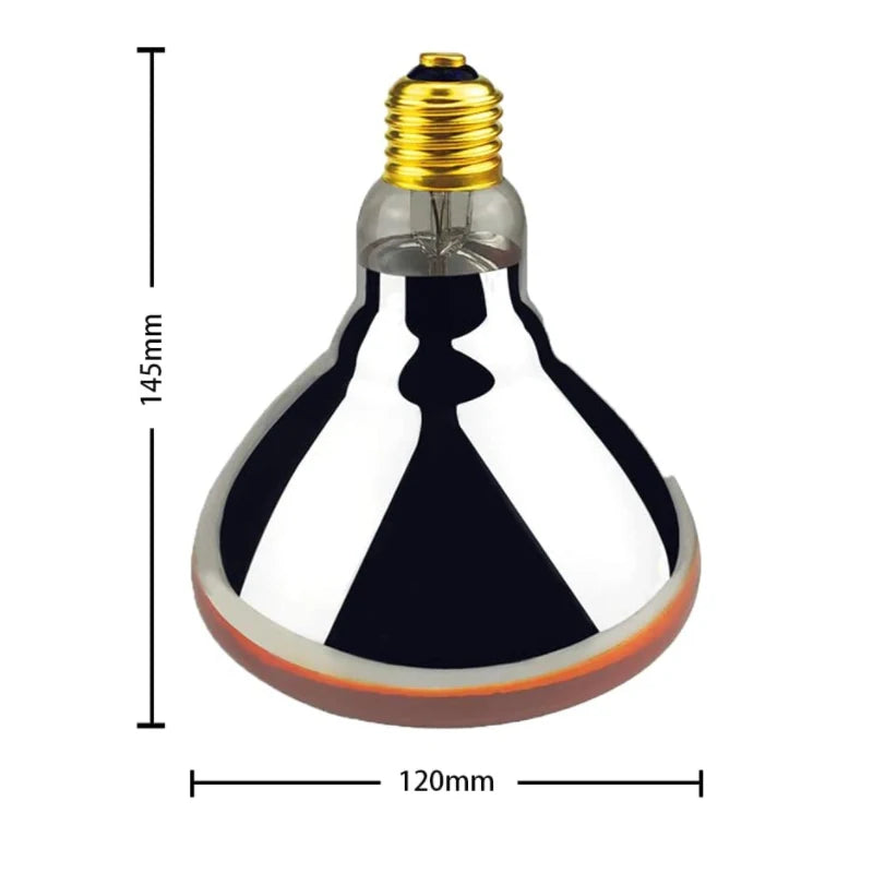 BBD 2pc Quartz Red Practical Heating  Lamp Pet