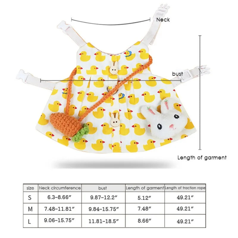 Cute Bunny Rabbit Dress Clothes or for Small Animal