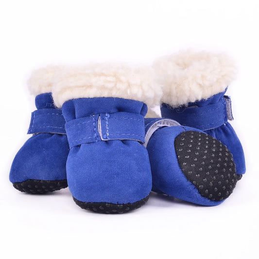 4pcs/set Anti-slip Rain Snow Boots Footwear pet