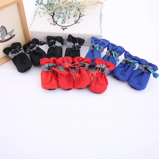 4pcs/set Waterproof Pet Dog shoes
