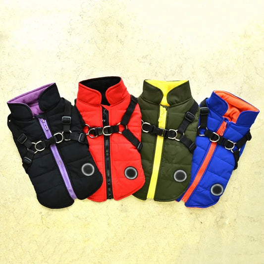 Waterproof Harness Jacket Pet Dog Clothes Coats