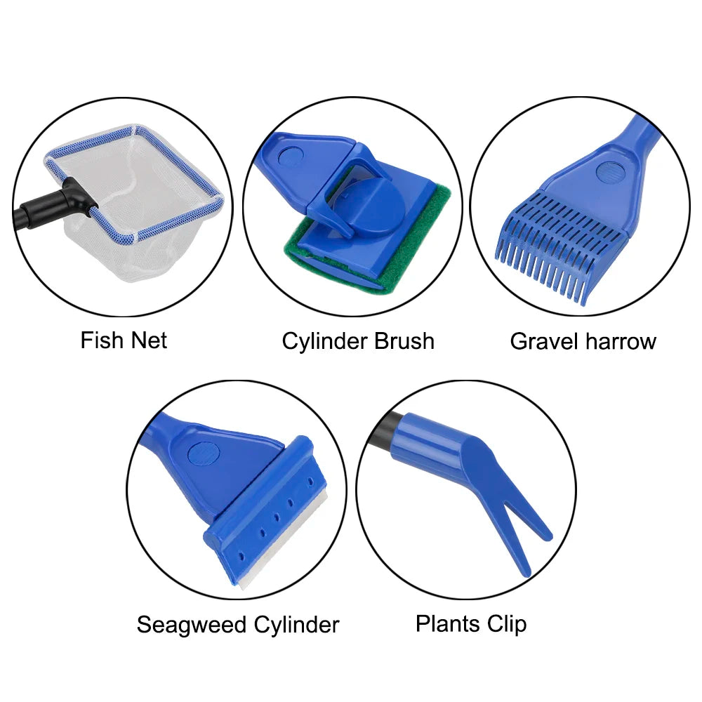 Aquarium Tank Clean Set Tools 5 in 1